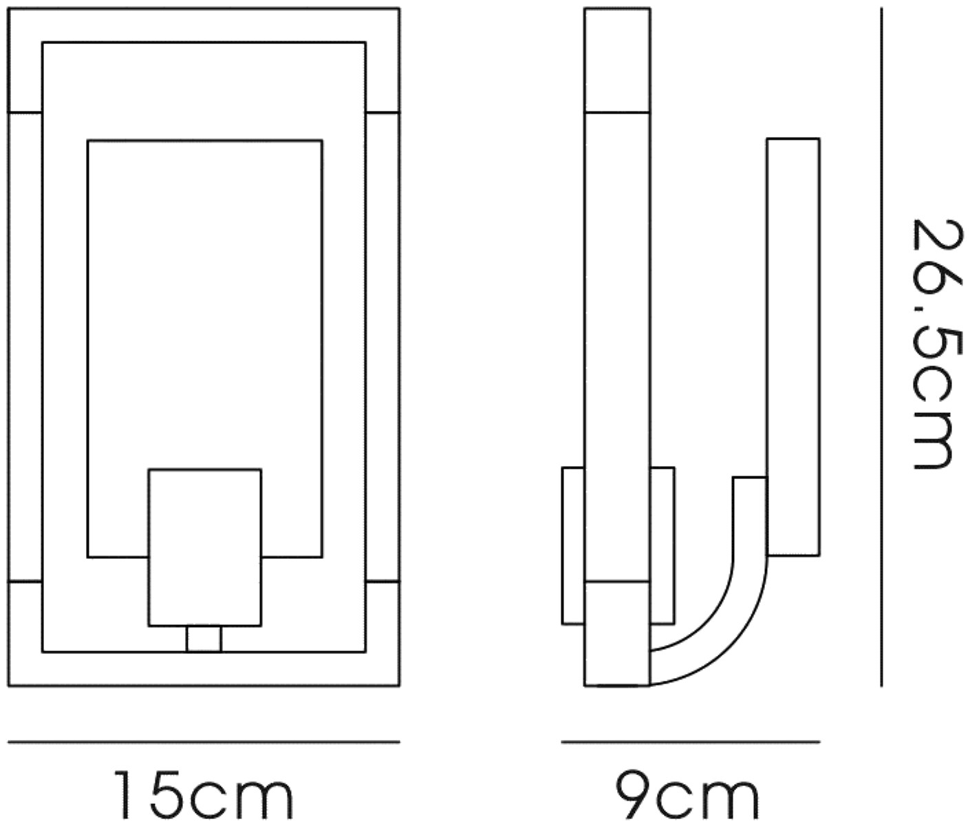 Canto Polished Nickel Wall Lights Diyas Armed Wall Lights